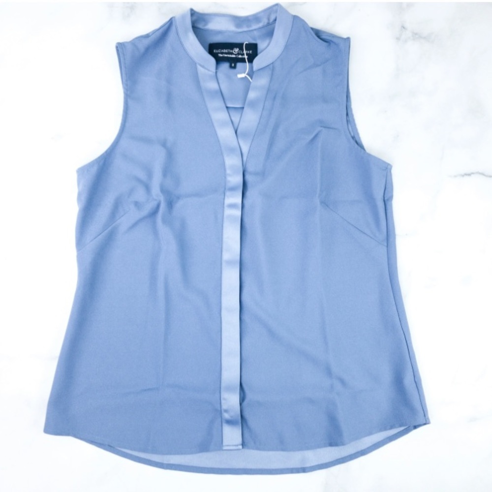 The Unstainable Blue Archer Sleeveless Button Front Blouse - Size 0